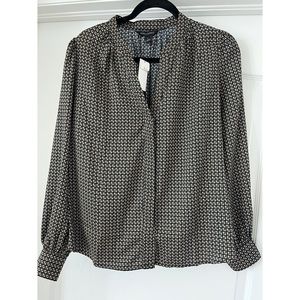 Brand New! Banana Republic Geometric Design Blouse